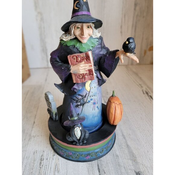 Jim Shore Ghostly, Ghastly Greetings 4056593 Halloween witch figure - Picture 6 of 10